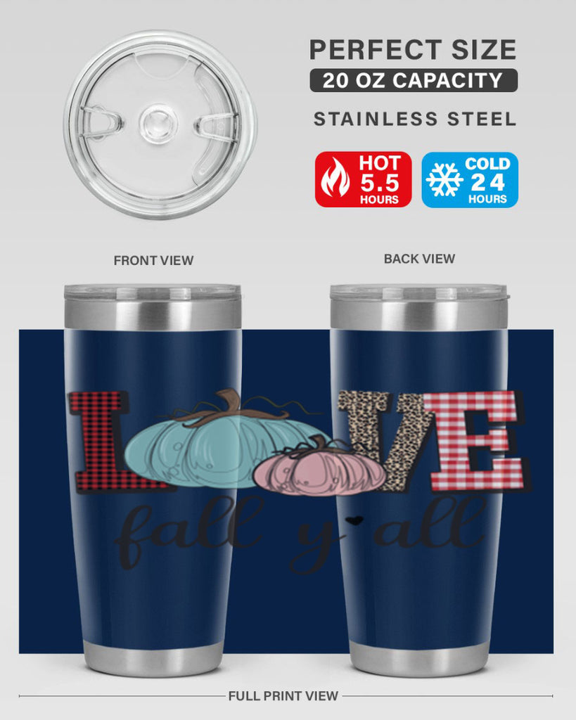 Love Fall Yall 409#- fall- Tumbler