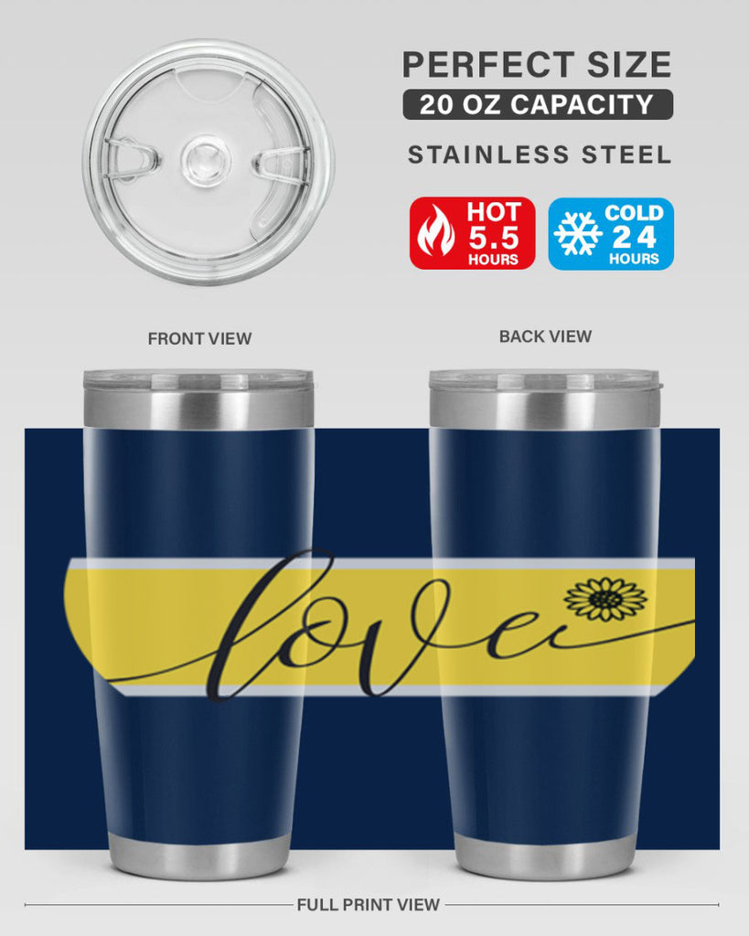 Love and daisy327#- spring- Tumbler