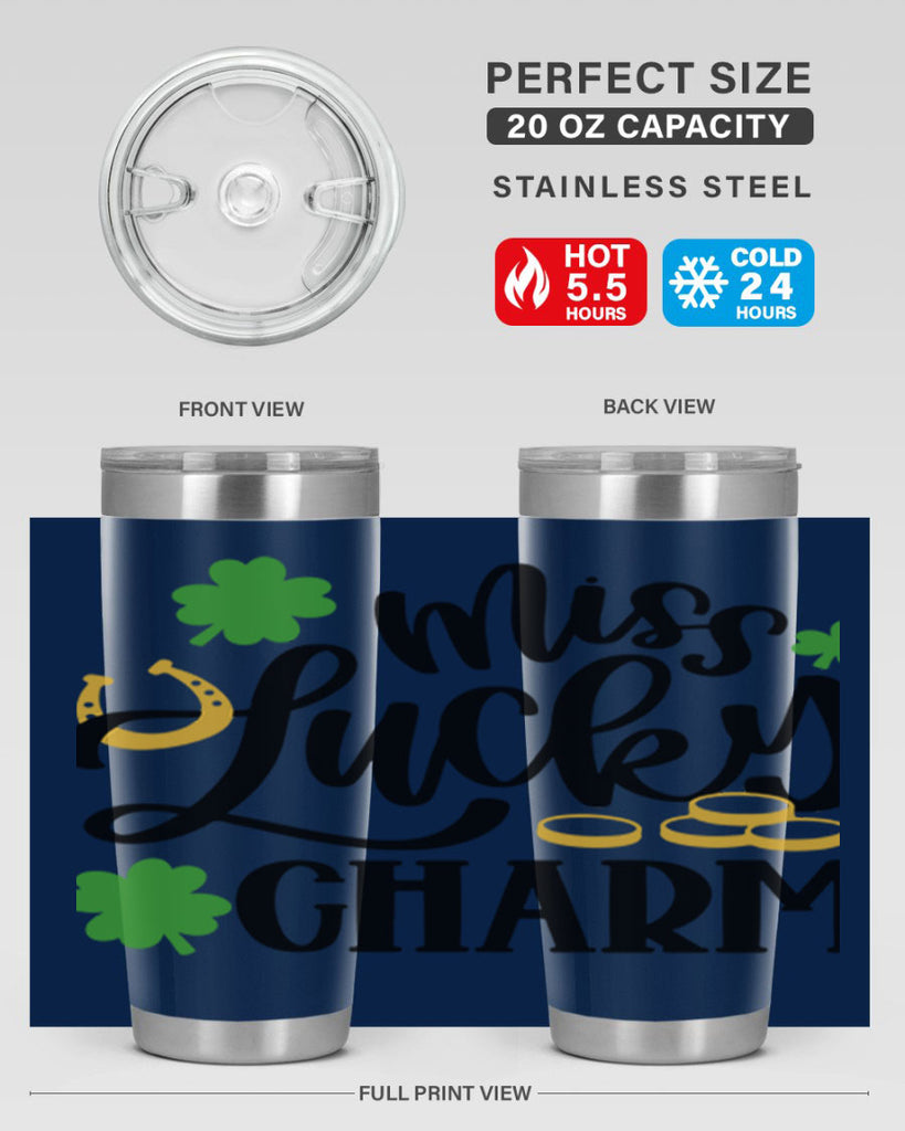 Miss Lucky Charm Style 47#- St Patricks Day- Tumbler