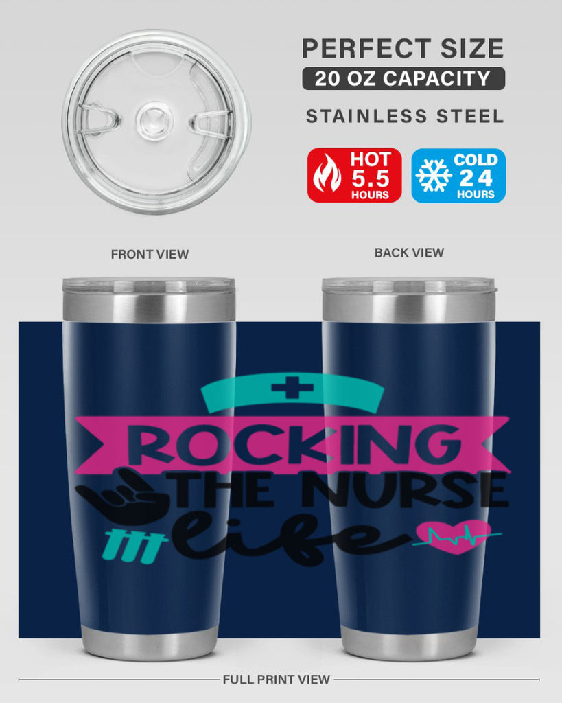 Rocking The Nurse Life Style Style 54#- nurse- tumbler