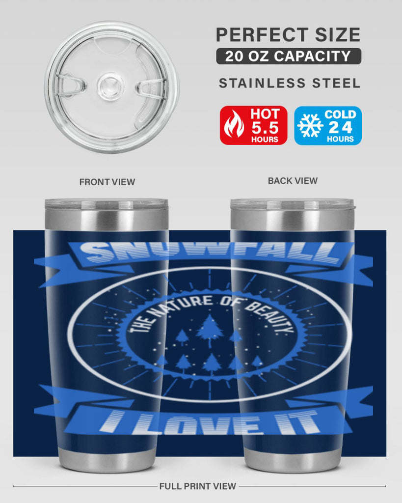 Snowfall Winter 373#- winter- Tumbler