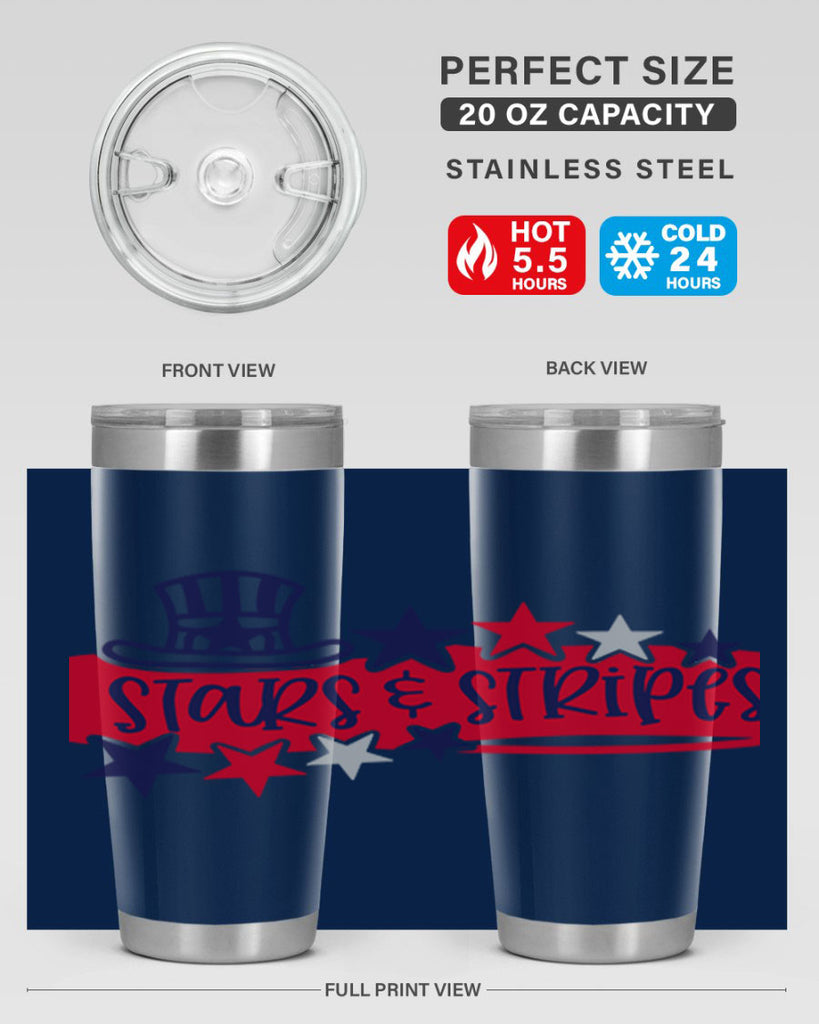 Stars Stripes Style 175#- Fourt Of July- Tumbler