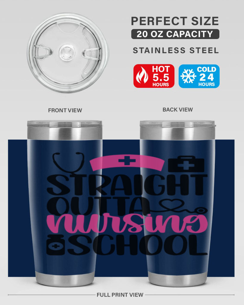 Straight Outta Nursing Style Style 26#- nurse- tumbler