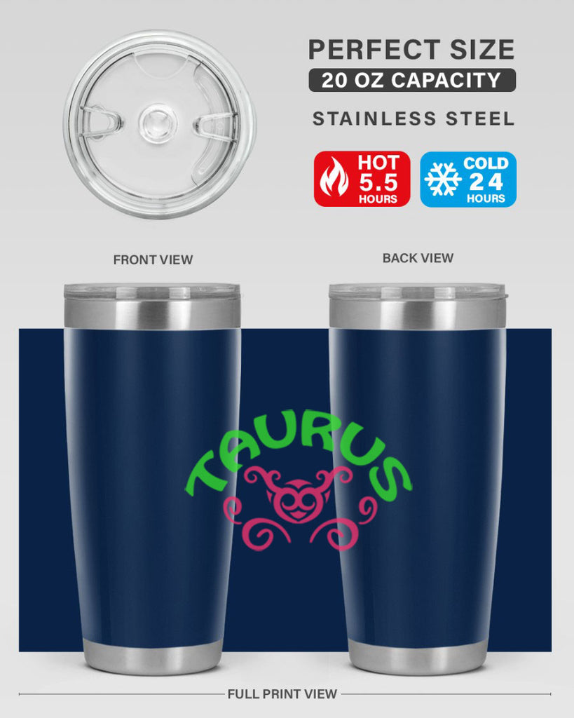Taurus 493#- zodiac- Tumbler