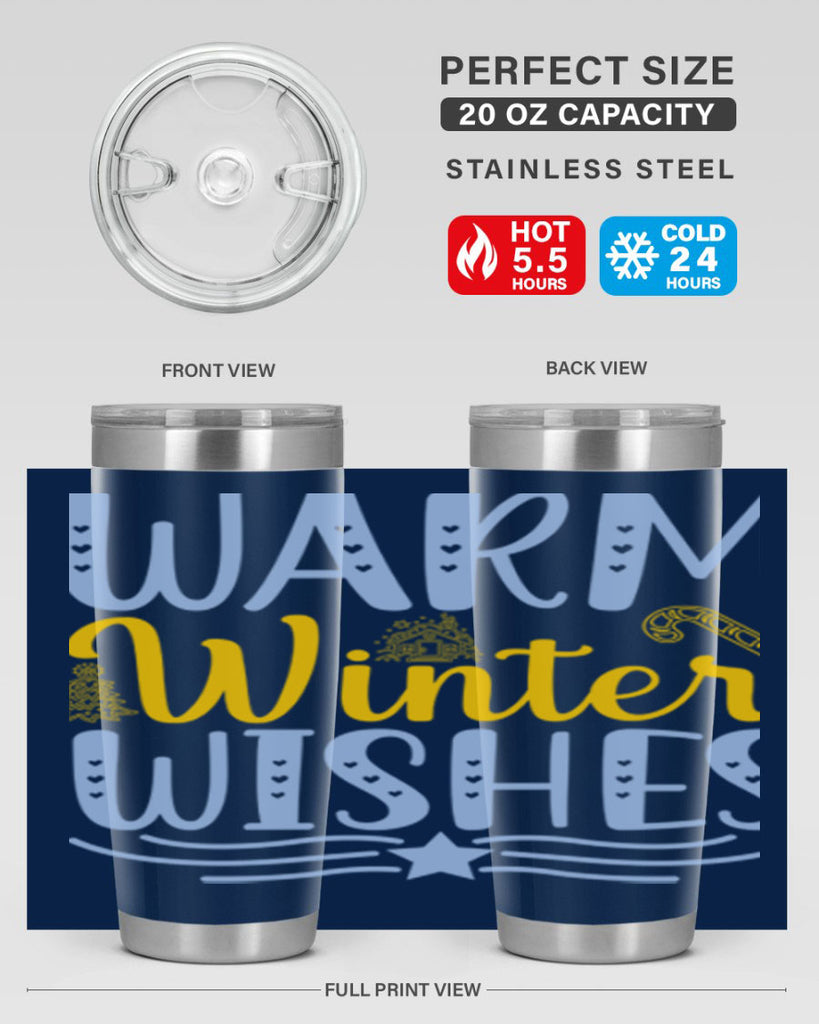 Warm winter wishes 449#- winter- Tumbler