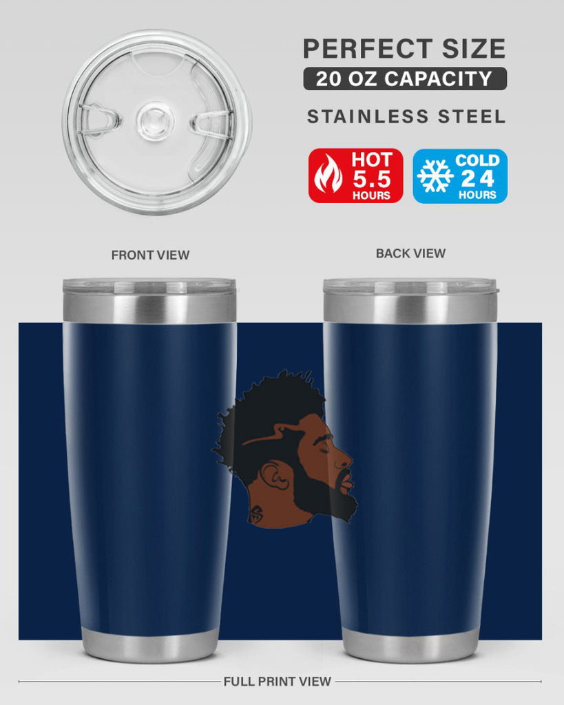 black man 30#- black men - boys- tumbler