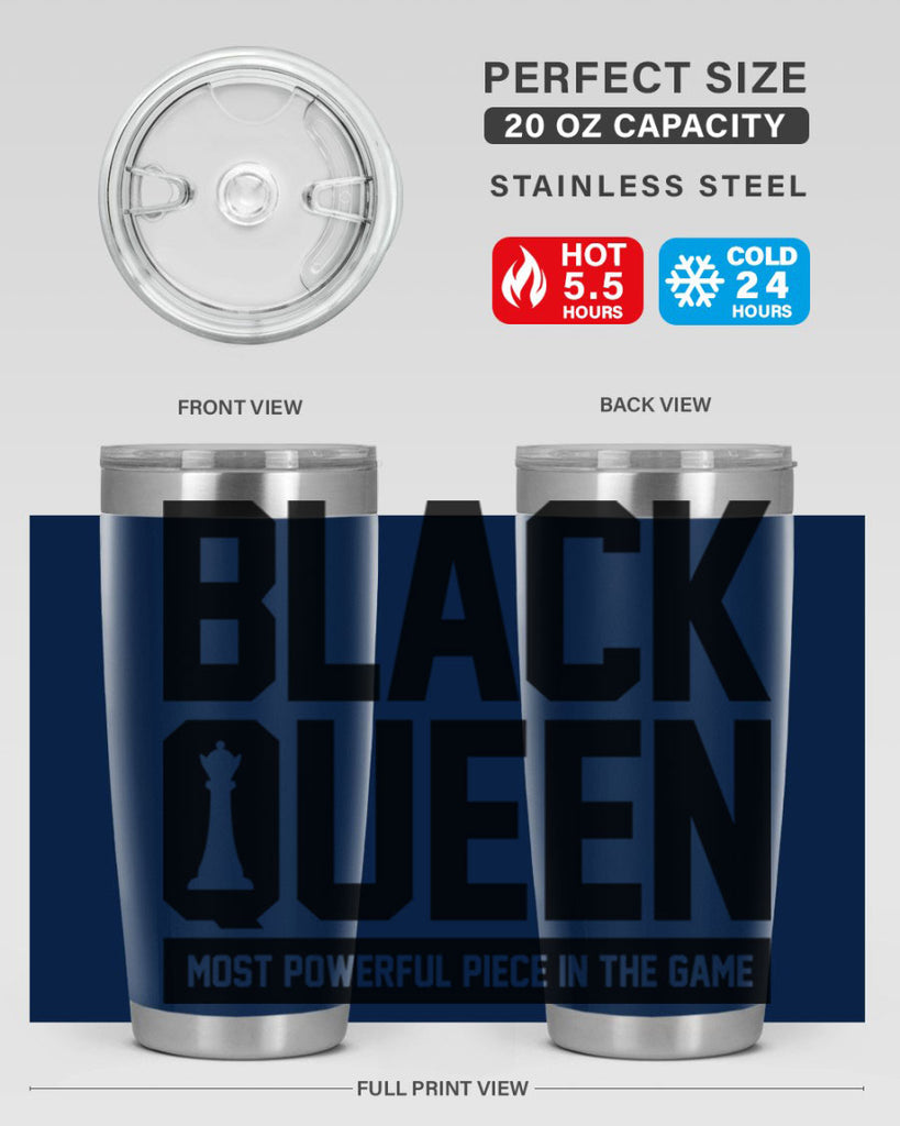 black queenchess 194#- black words phrases- Cotton Tank