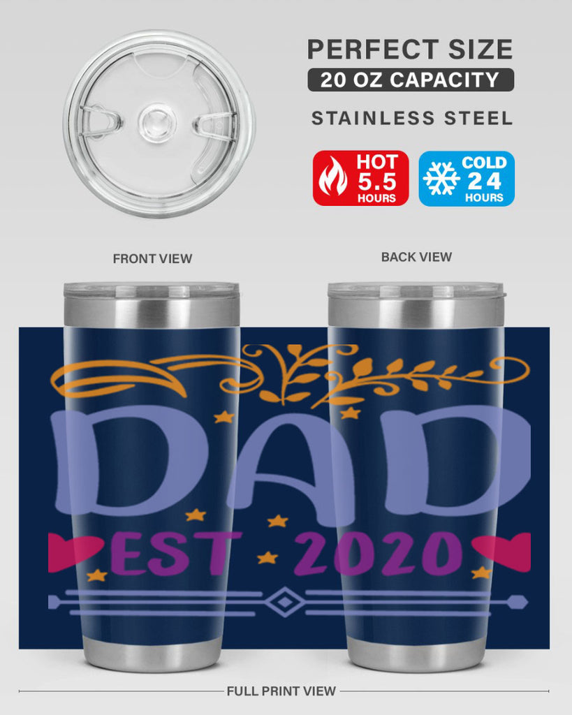 dad est 98#- fathers day- Tumbler