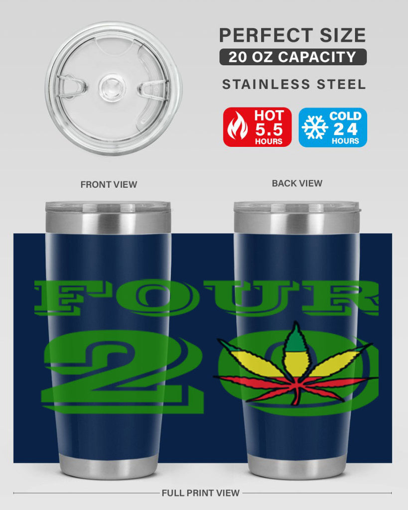four twenty 87#- marijuana- Tumbler