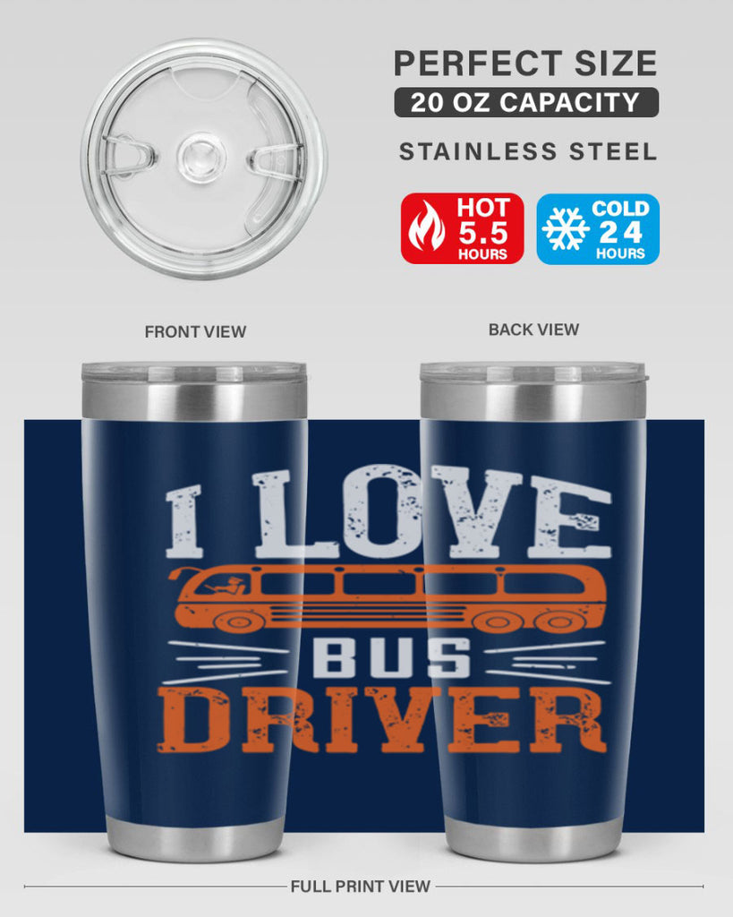 i love bus driver Style 30#- bus driver- tumbler