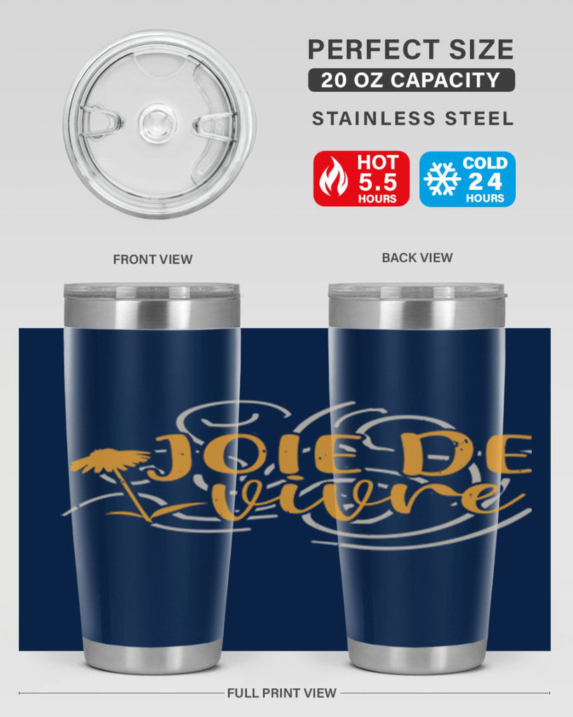 joie de vivre 57#- mardi gras- Tumbler