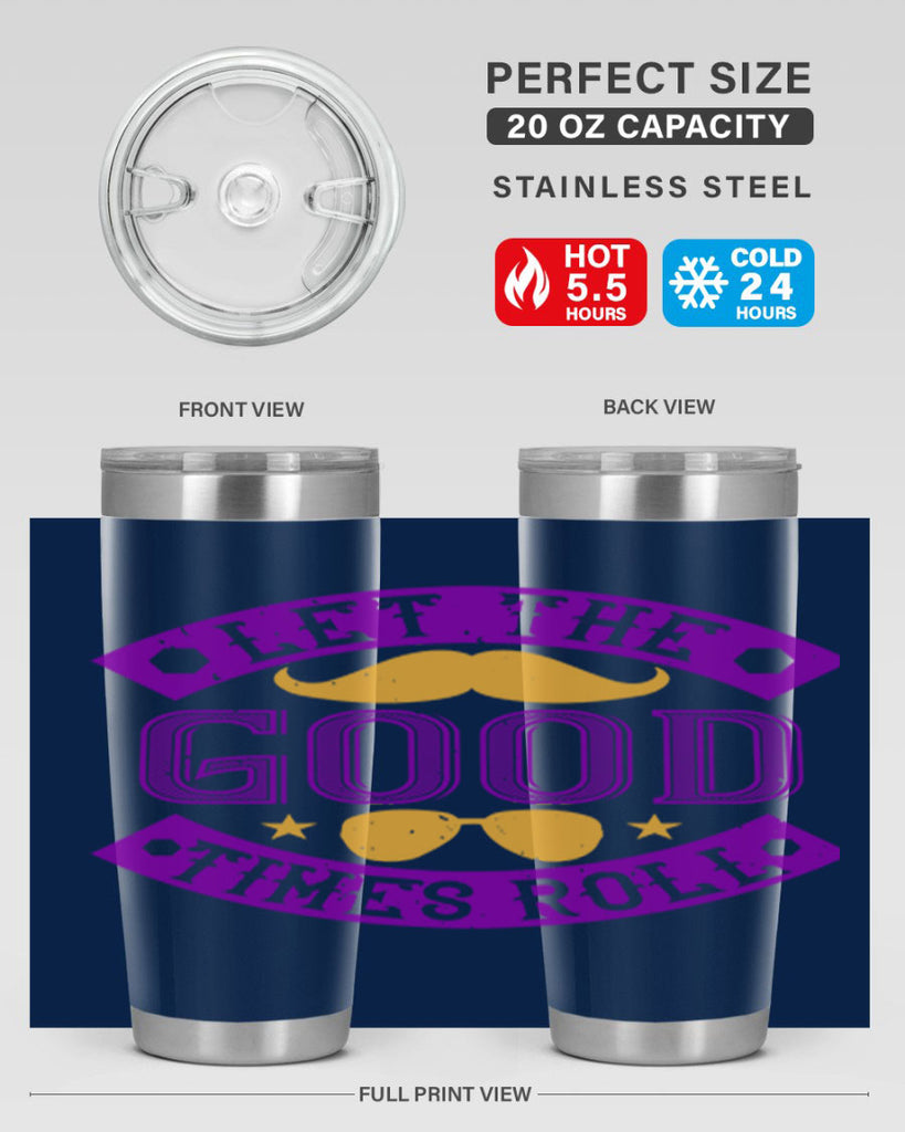 let the good times roll 52#- mardi gras- Tumbler