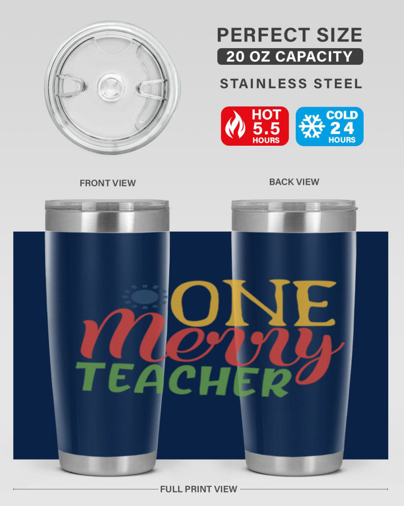 one merry teacher Style 162#- teacher- tumbler