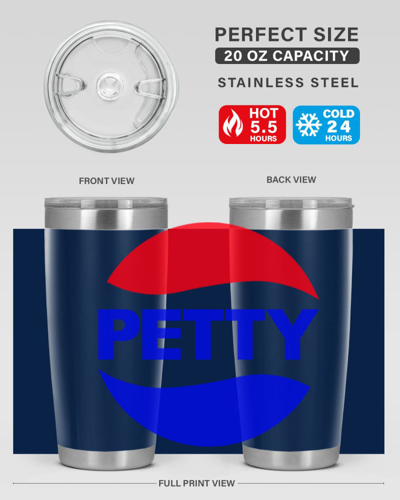 petty  pepsi 54#- black words phrases- Cotton Tank