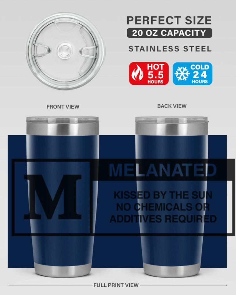 rated melanin 45#- black words phrases- Cotton Tank