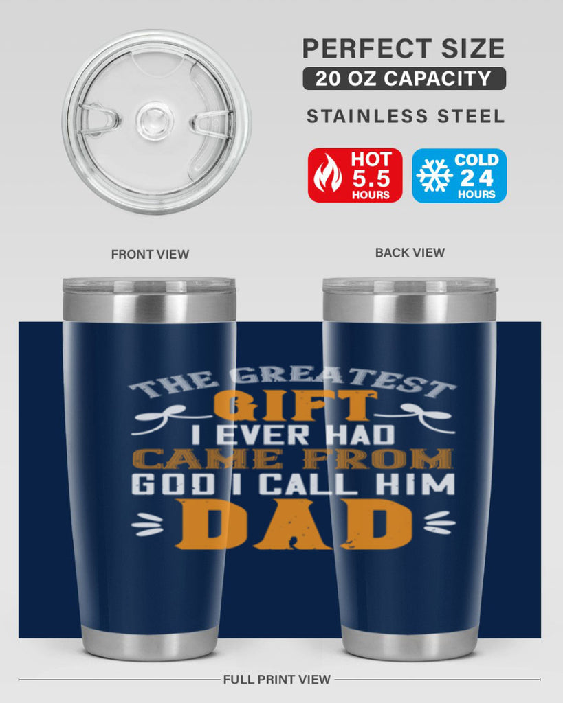 the gratest gift i ever had came from 6#- grandpa - papa- Tumbler