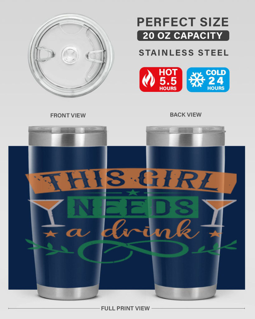 this girl needs a drink 1#- mardi gras- Tumbler