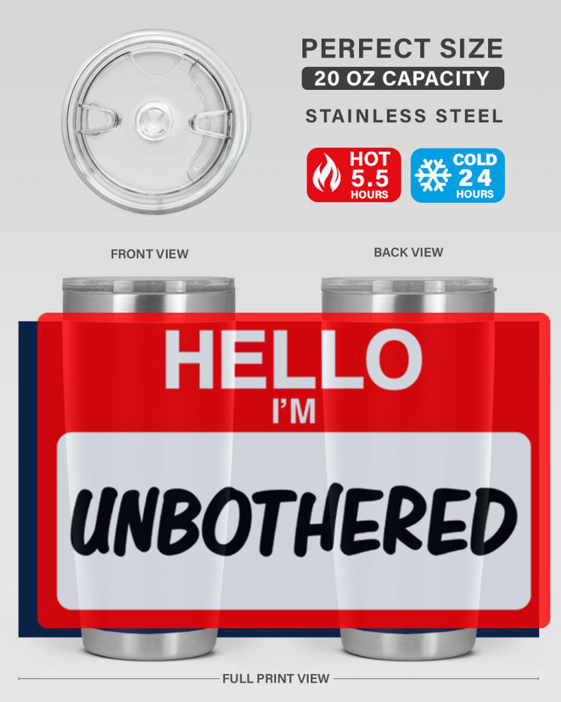 unbothered 14#- black words phrases- Cotton Tank