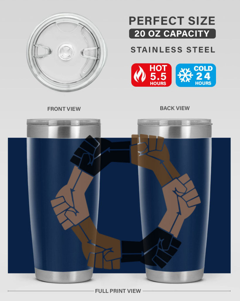 united black power fists 13#- black words phrases- Cotton Tank