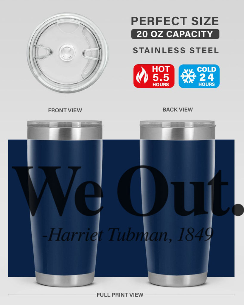 we out harriet tubman 12#- black words phrases- Cotton Tank