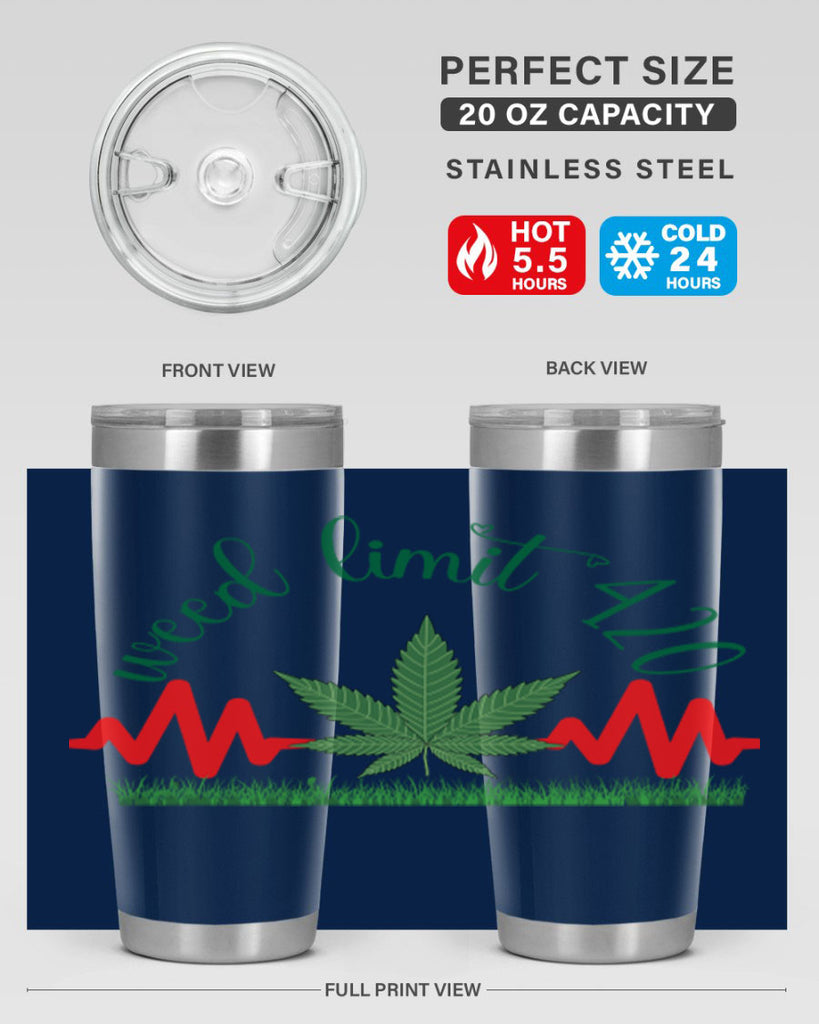 weed limit 420 cannabis hearbeat 291#- marijuana- Tumbler