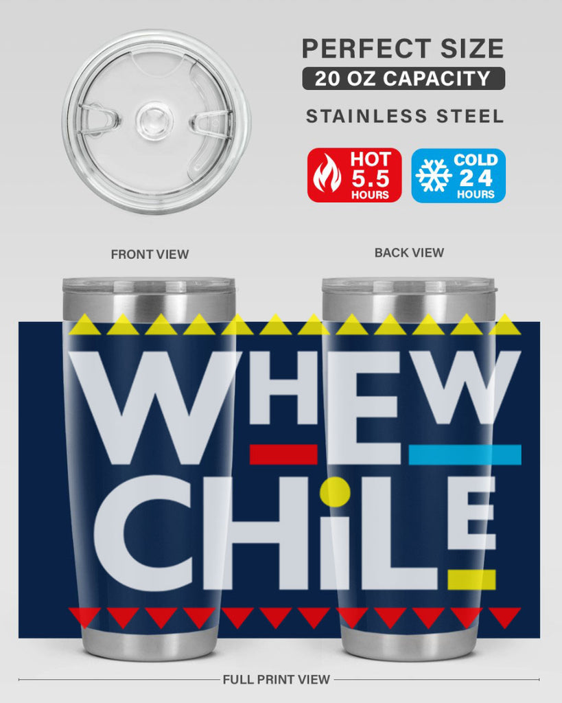 whew chile 11#- black words phrases- Cotton Tank