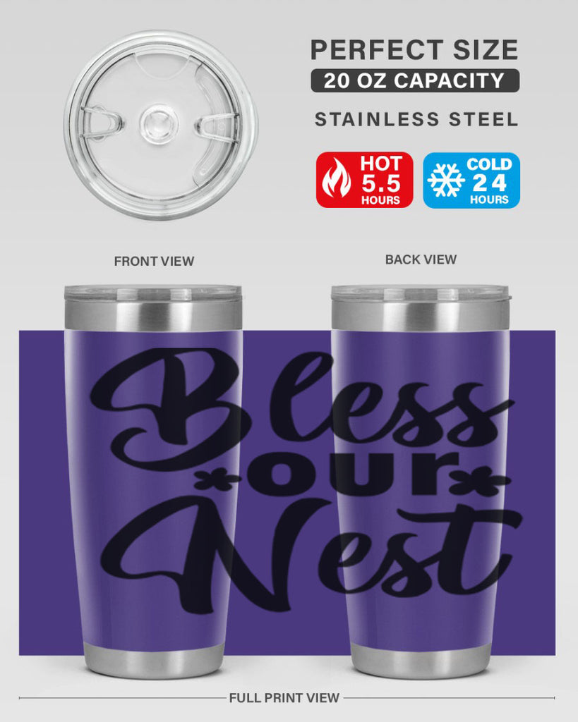 Bless our nest  design 70#- spring- Tumbler