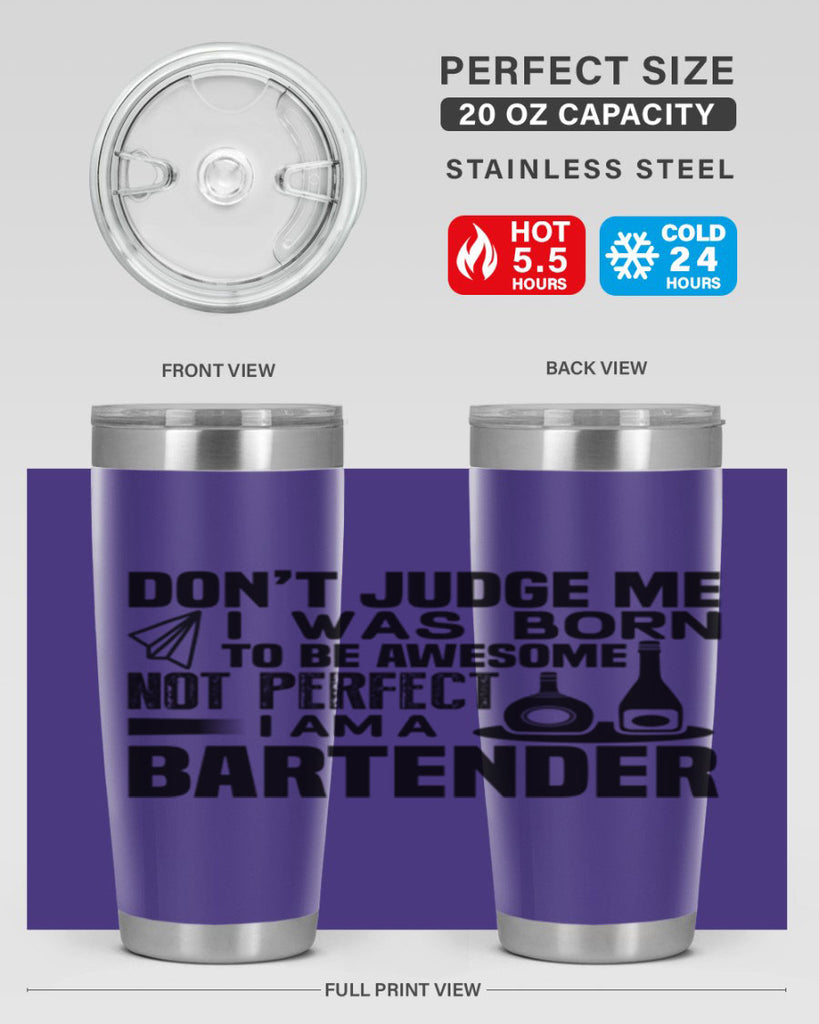 DON’T JUDGE ME Style 4#- bartender- tumbler