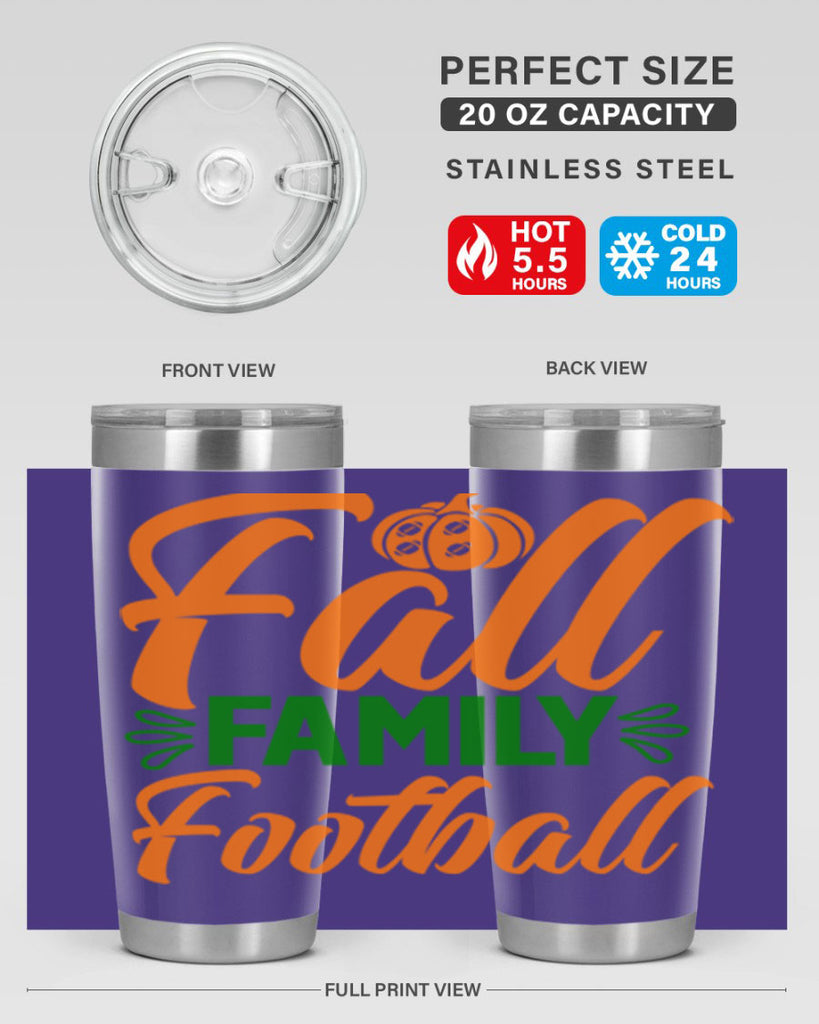 Fall Family Football 98#- fall- Tumbler