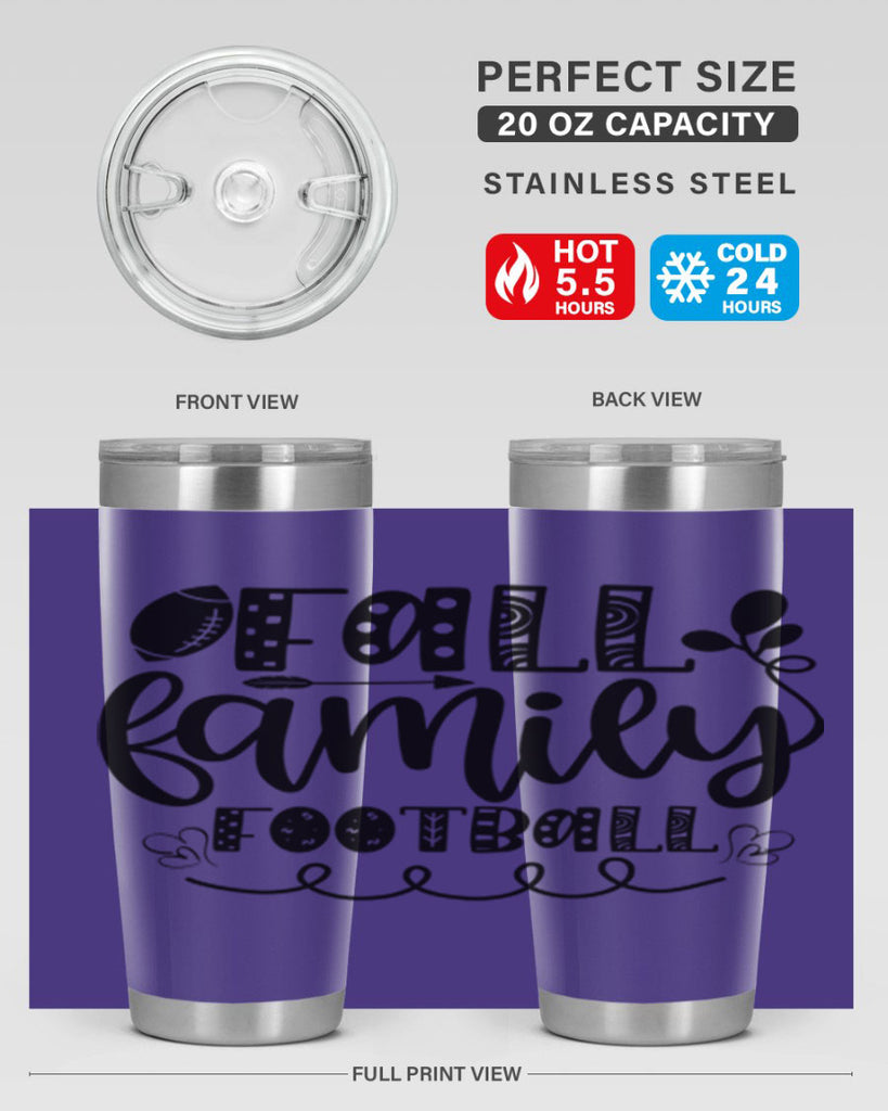 Fall Family Football 99#- fall- Tumbler