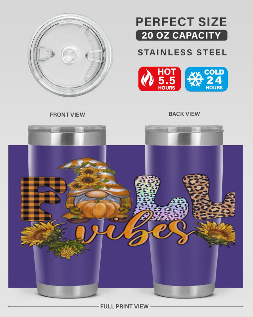 FallVibesFallGnome 164#- fall- Tumbler