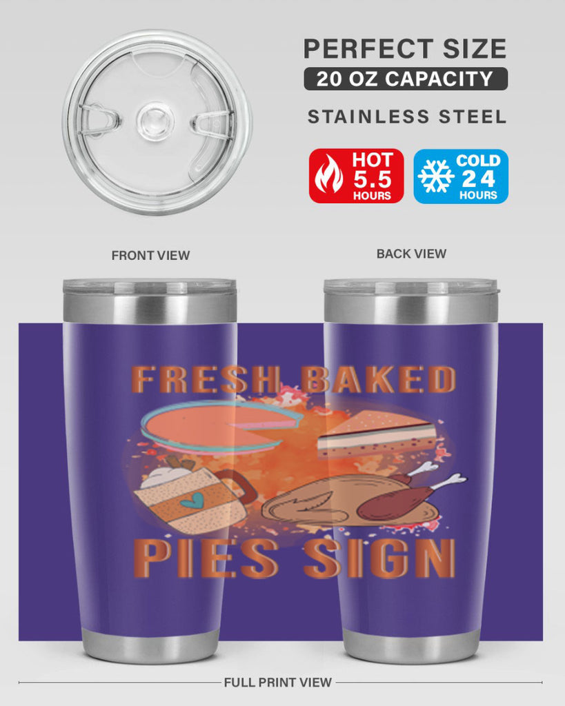 Fresh Baked Pies Sign 187#- fall- Tumbler
