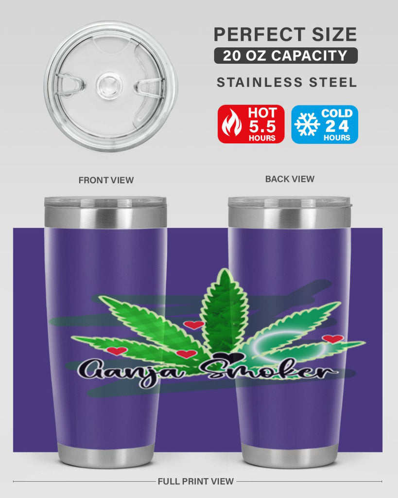 Ganja Smoker 88#- marijuana- Tumbler