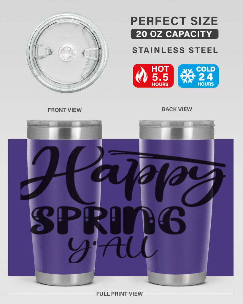 HAPPY SPRING YALL  179#- spring- Tumbler