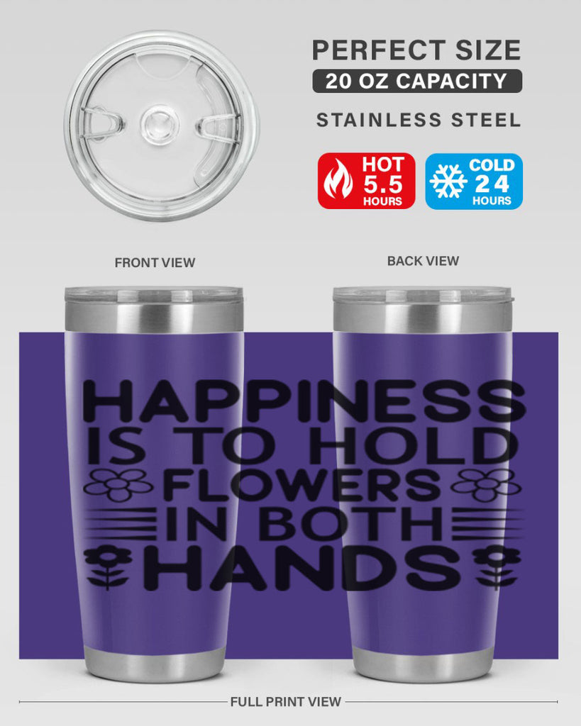 Happiness is to hold flowers 154#- spring- Tumbler