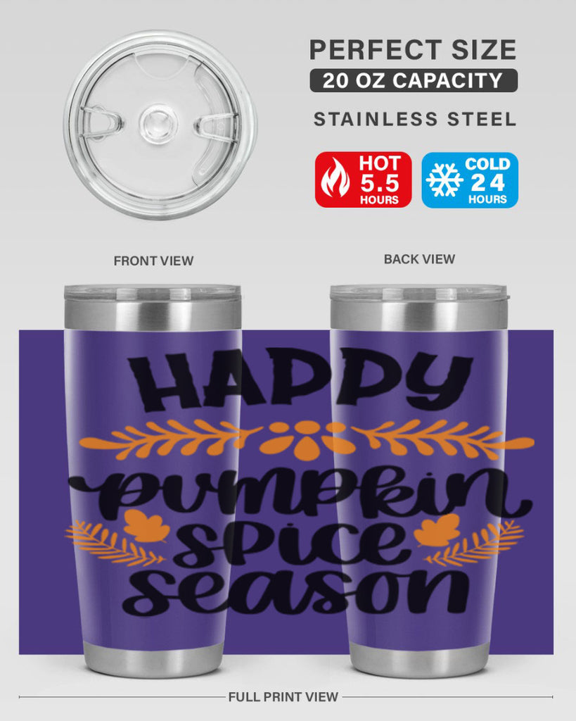 Happy Pumpkin Spice Season 492#- fall- Tumbler