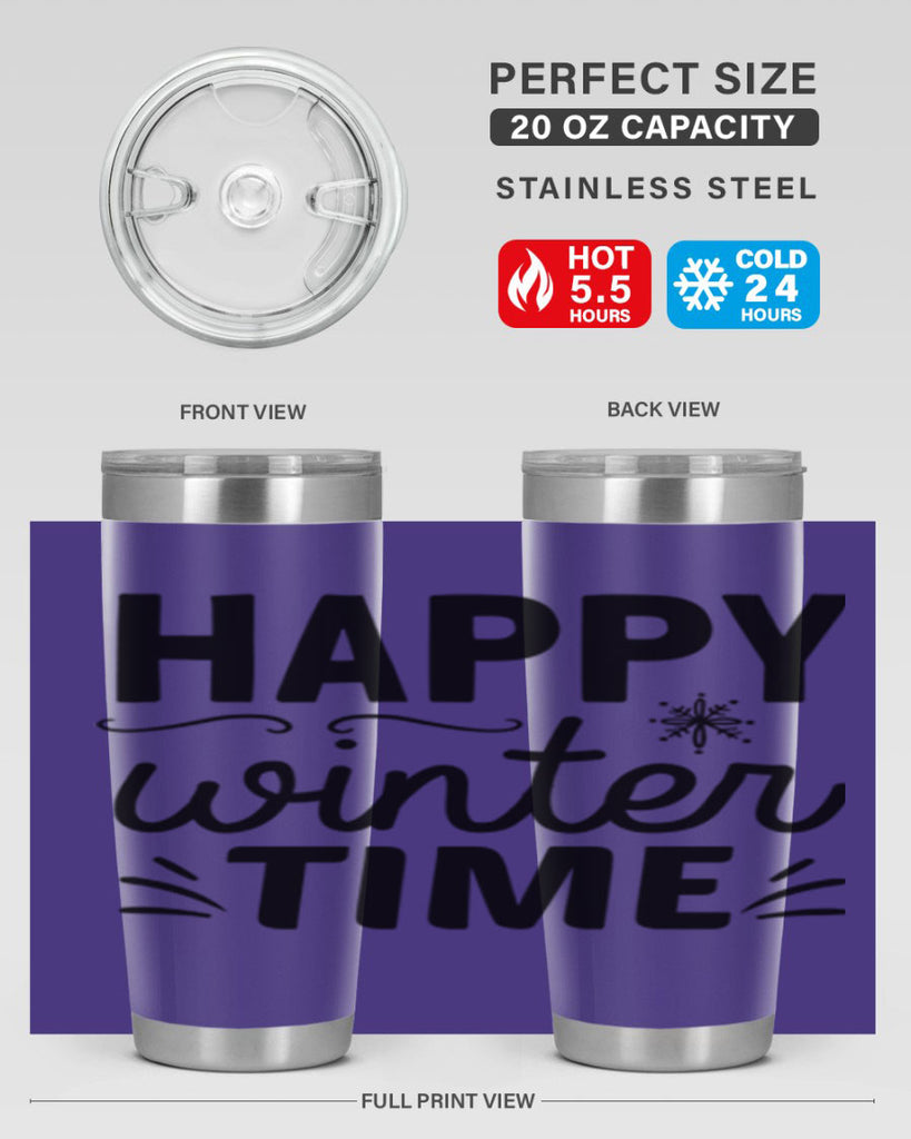 Happy Winter Time134#- winter- Tumbler