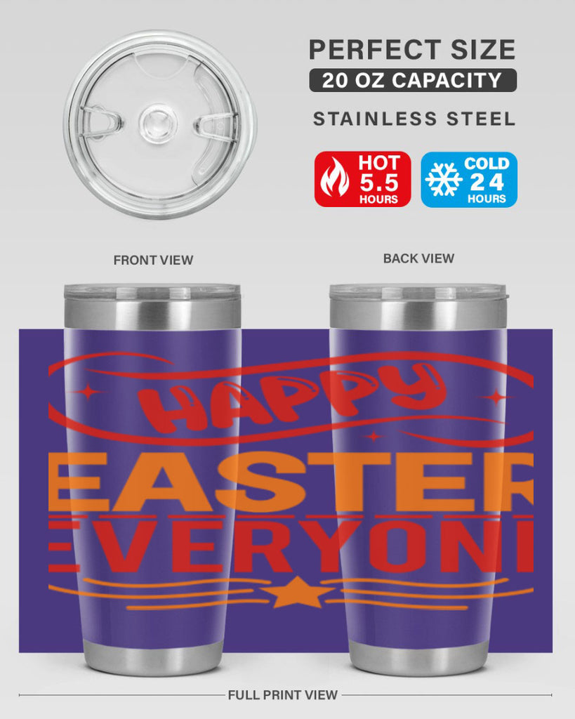 Happy easter everyone 155#- spring- Tumbler