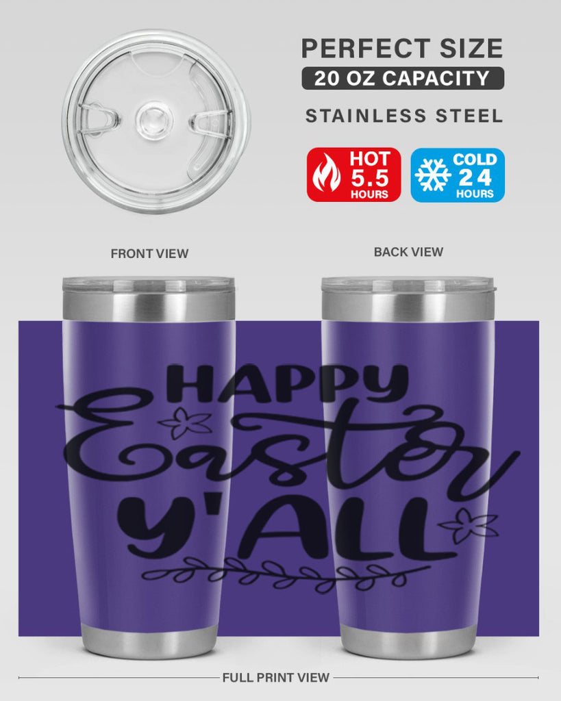 Happy easter yall  177#- spring- Tumbler