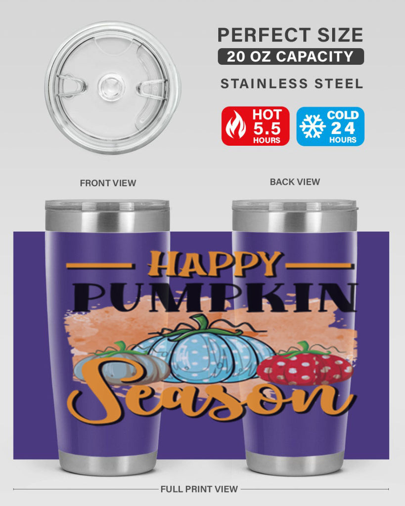Happy pumpkin season 240#- fall- Tumbler