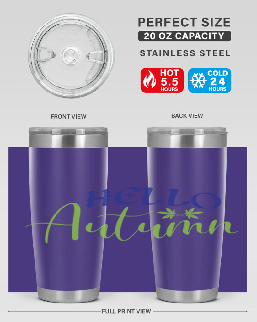 Hello Autumn 271#- fall- Tumbler