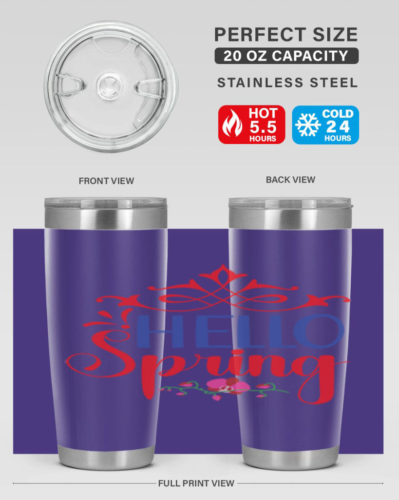 Hello Spring 211#- spring- Tumbler