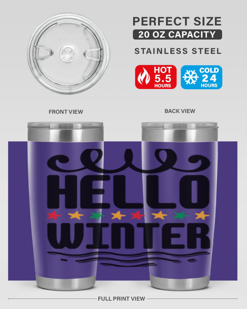 Hello Winter 185#- winter- Tumbler