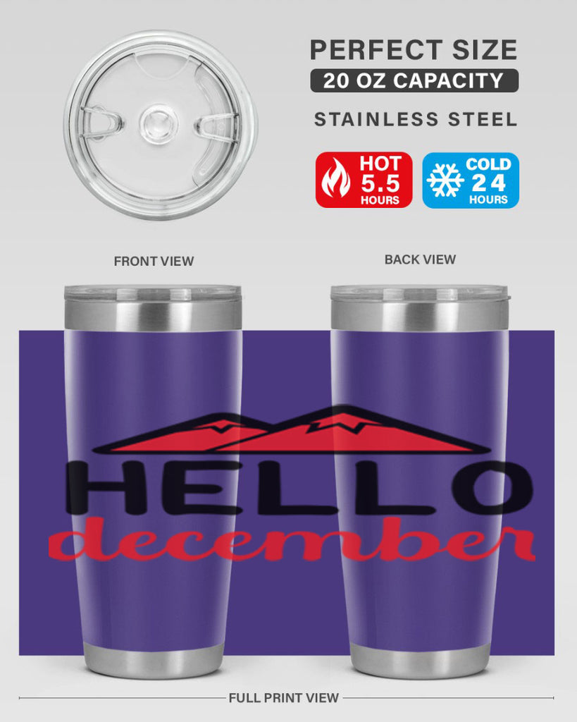 Hello december 160#- winter- Tumbler