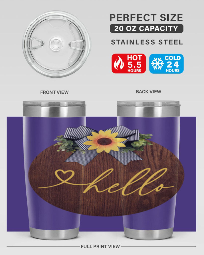 Hello heart Mockup182#- spring- Tumbler