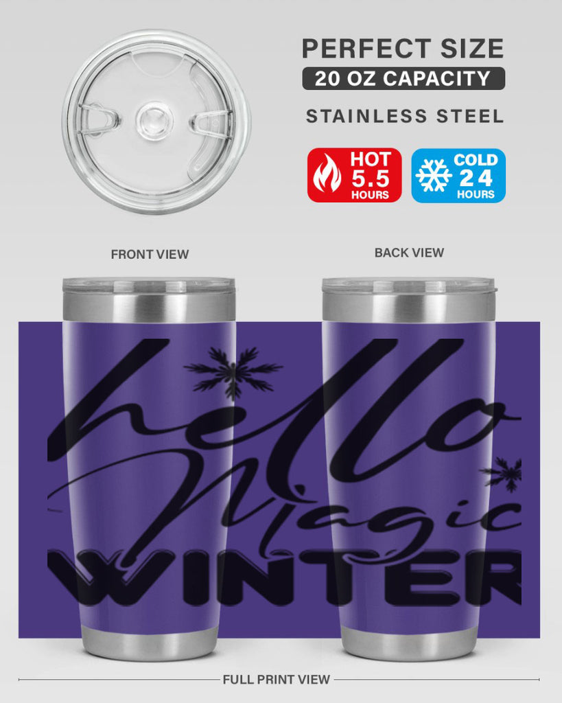 Hello magic winter 178#- winter- Tumbler