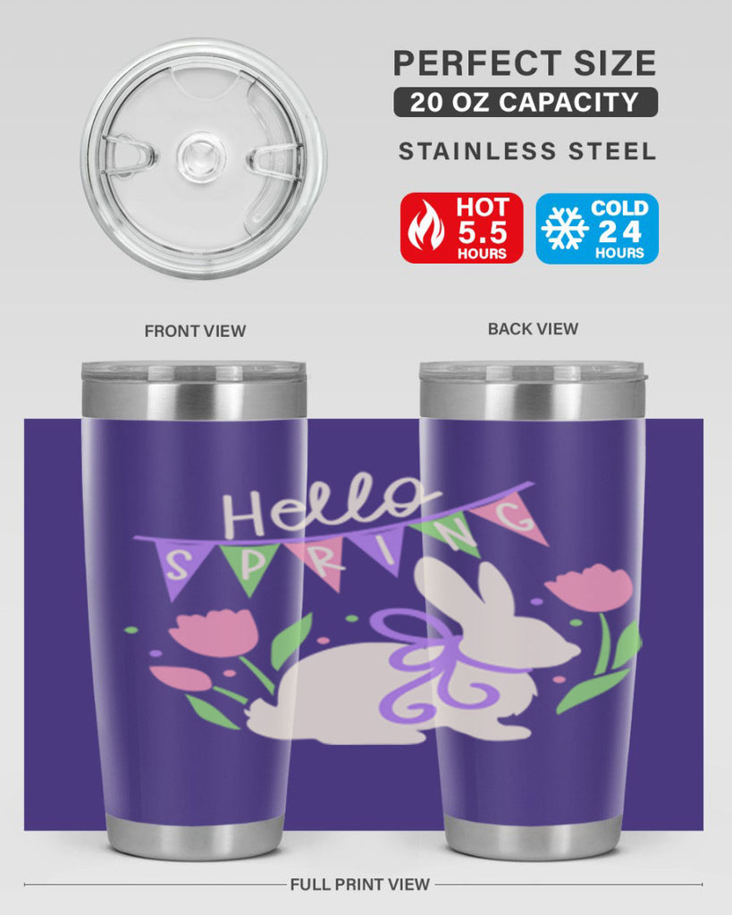 Hello spring bunny193#- spring- Tumbler