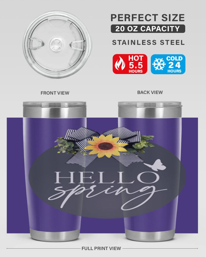 Hello spring butterfly Mockup194#- spring- Tumbler