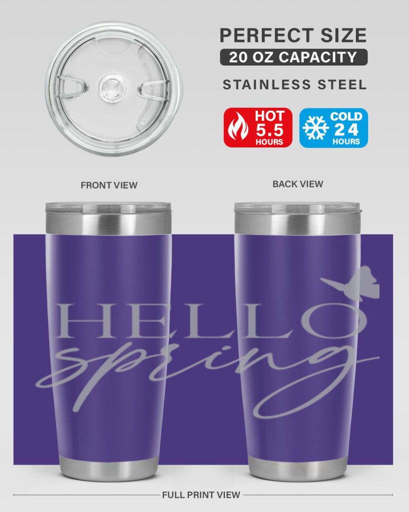 Hello spring butterfly195#- spring- Tumbler