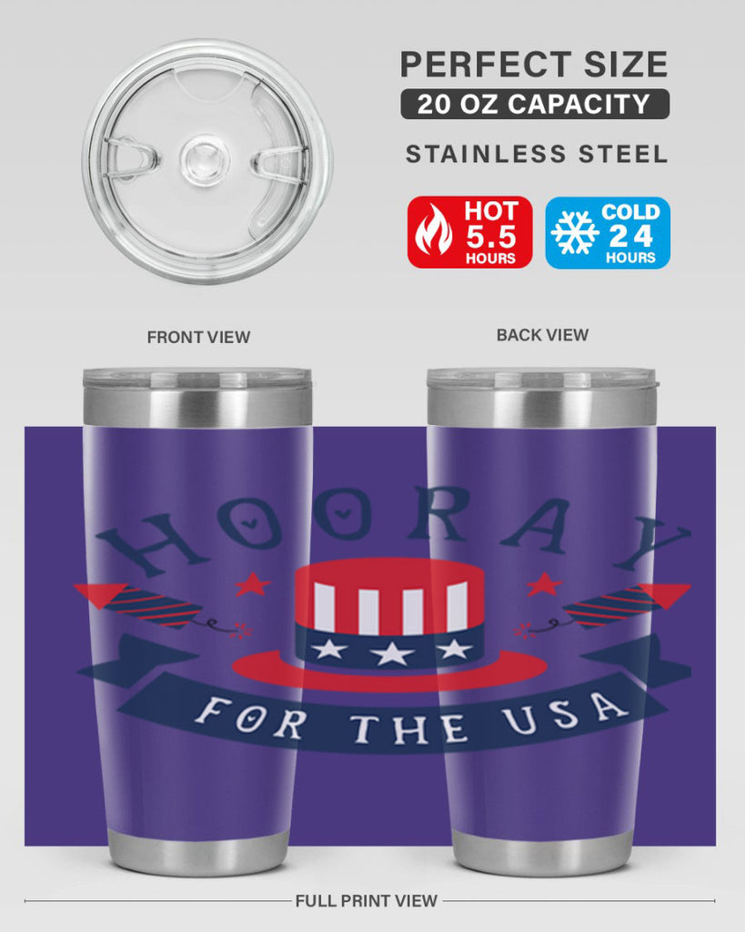 Hooray for the usa Style 42#- Fourt Of July- Tumbler